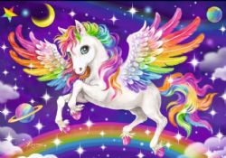 RAVENSBURGER CASSE-TÊTE 2 X 24 PIÈCES - LICORNE ET PÉGASE #05677